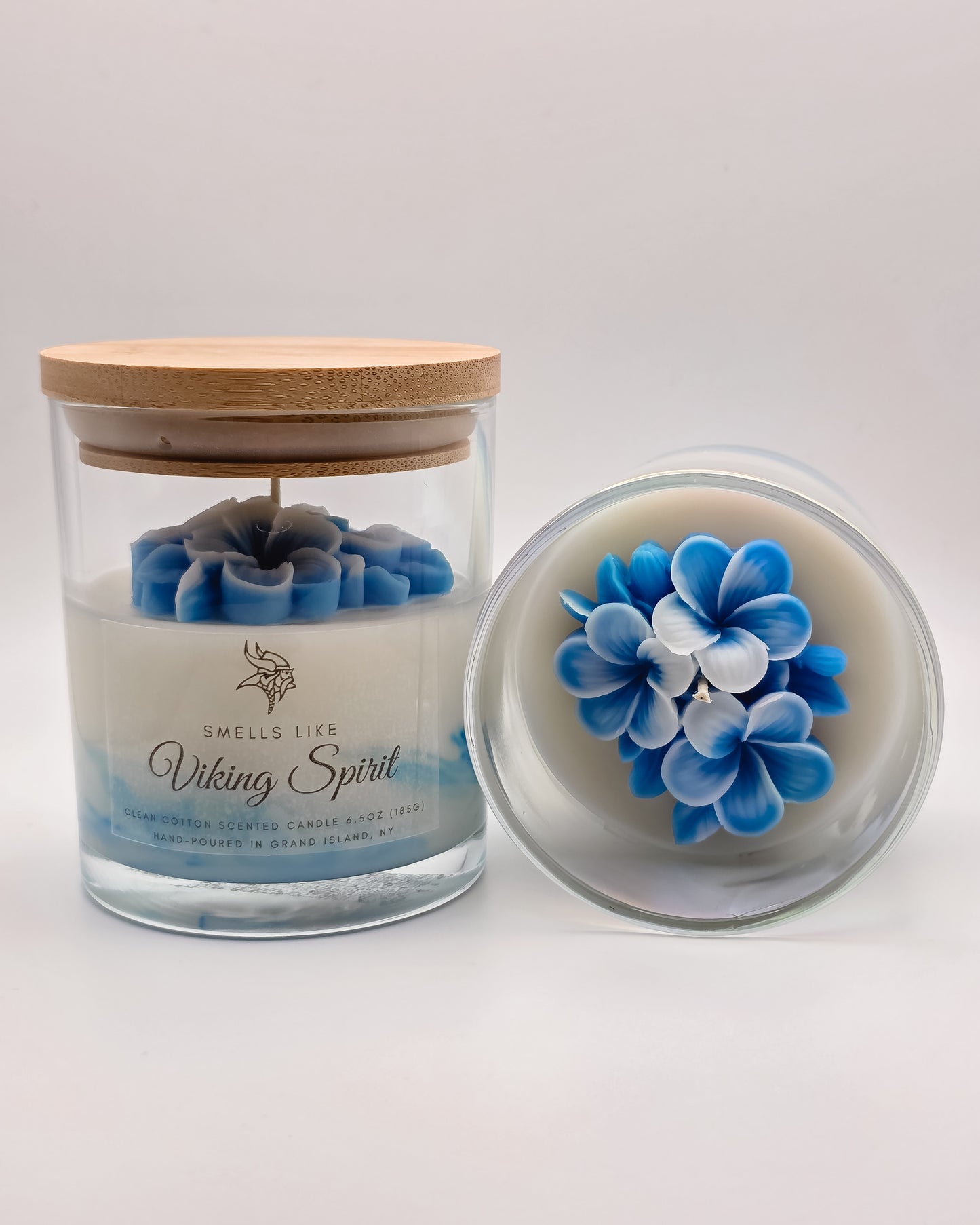 Viking Spirit – Grand Island Viking Candle Gift (Customizable Label Available)