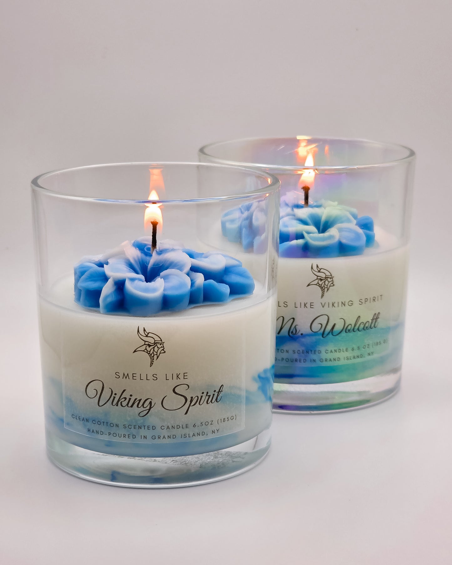 Viking Spirit – Grand Island Viking Candle Gift (Customizable Label Available)