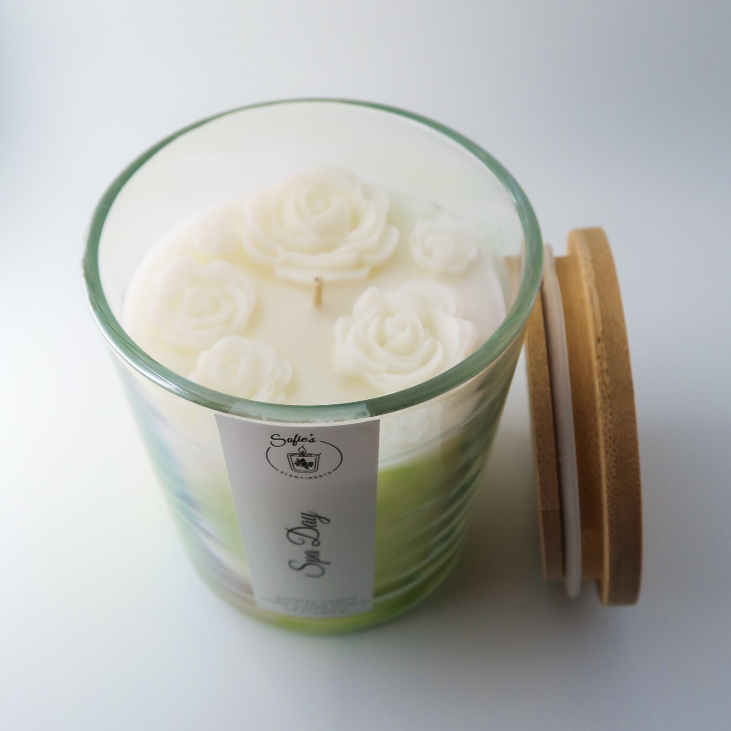 "Spa Day" Scented cotton wick Candle (8 oz / 222 g)