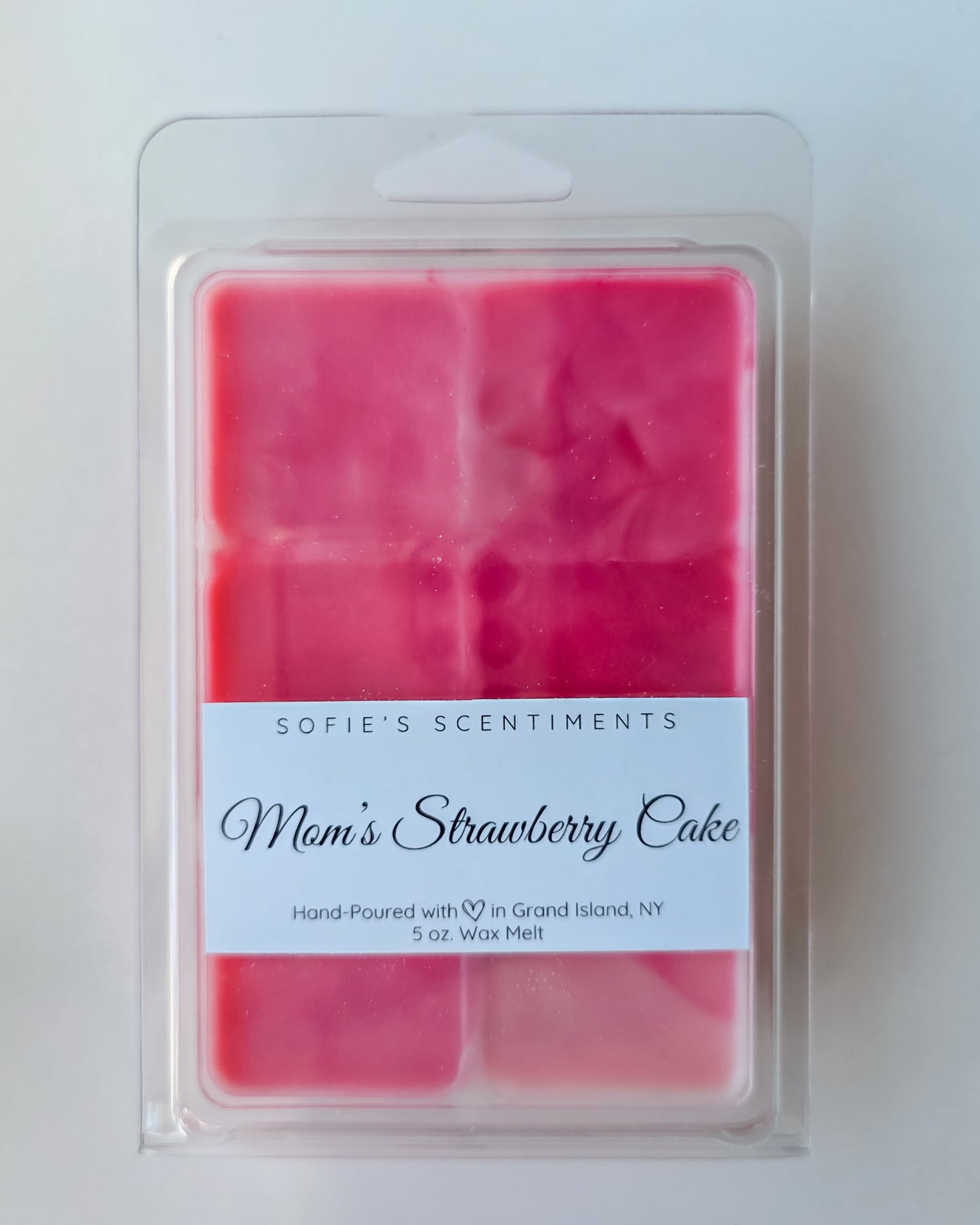 Mom's Strawberry Cake wax melt (Large - 5 oz)