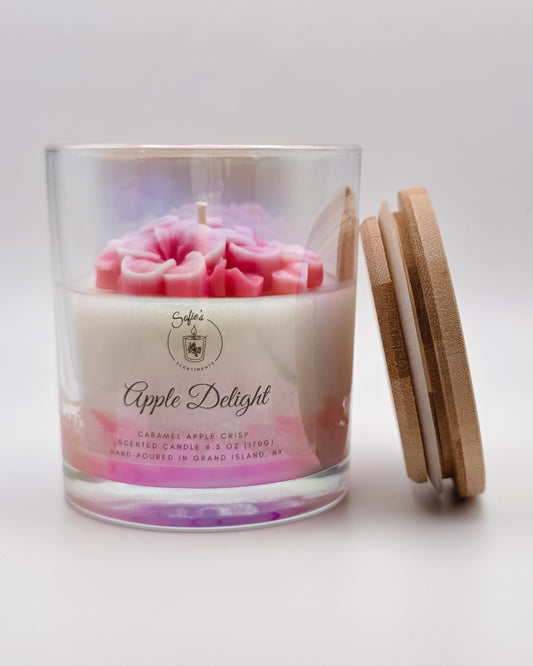 Apple Delight – 6.5 oz Fall Candle | Caramel Apple Crisp, Maple Sugar & Vanilla