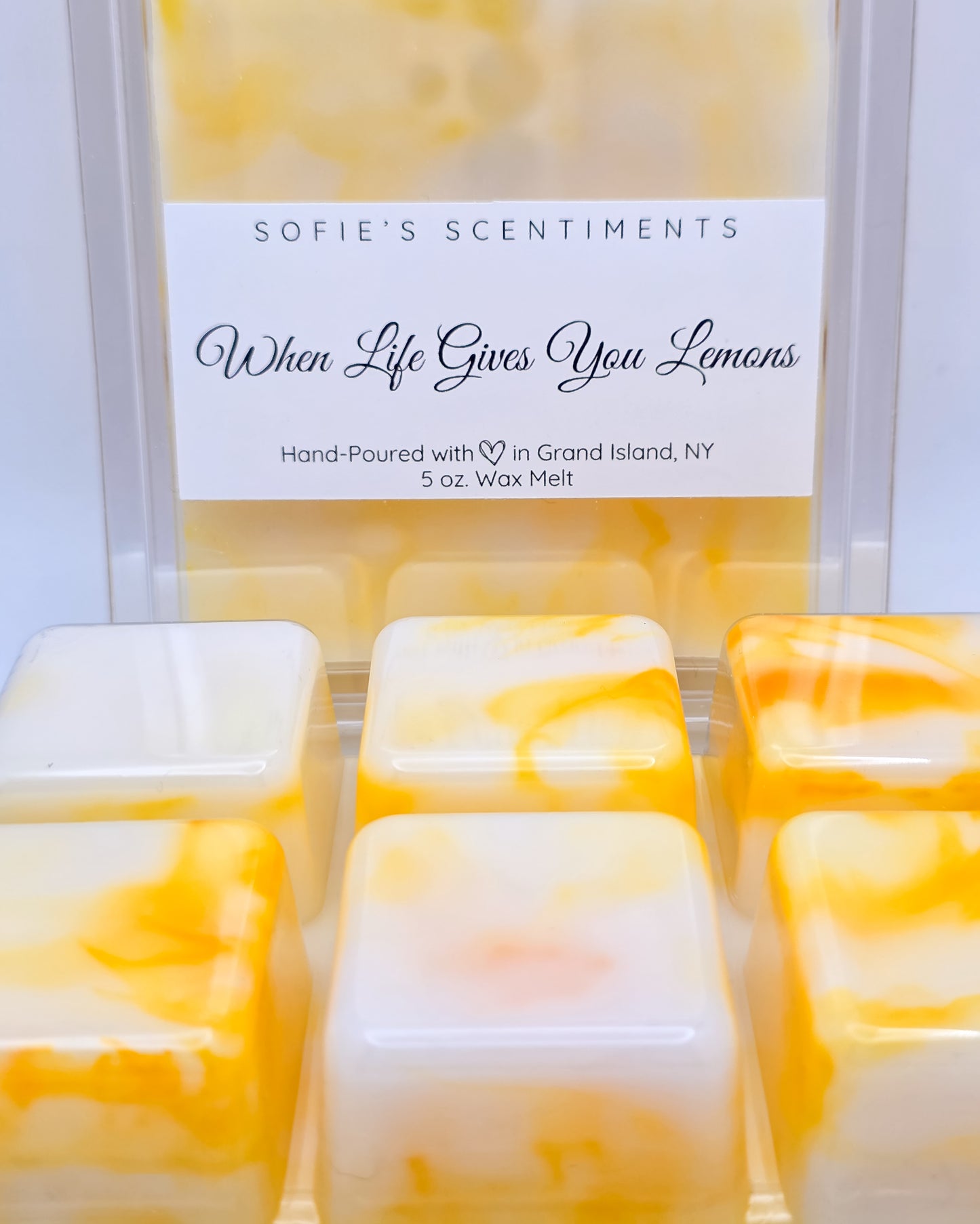 "When Life Gives You Lemons" (Lemon Cake scented) 5 oz Wax Melt