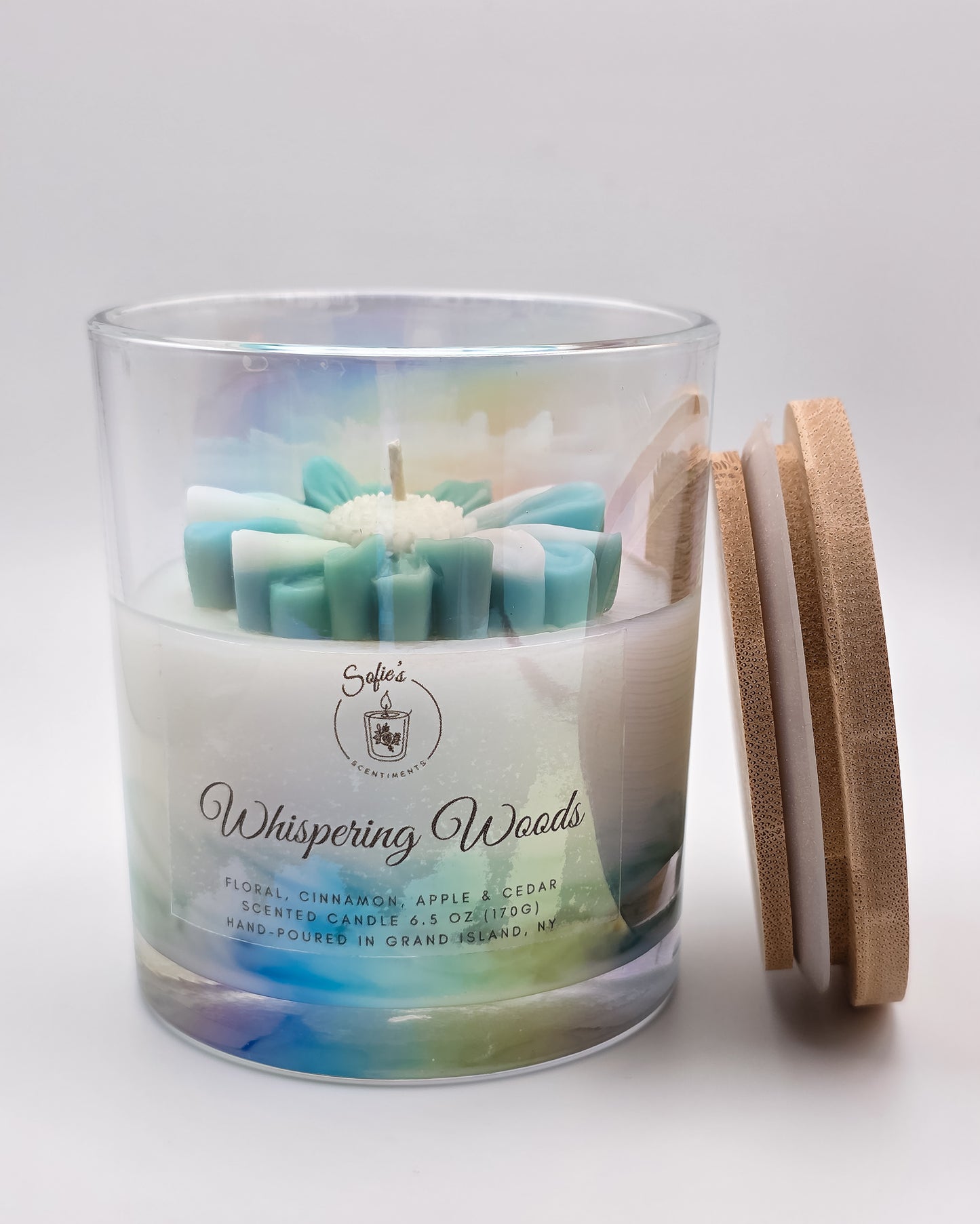 Whispering Woods – 6.5 oz Fall Candle | Floral, Cinnamon, Apple & Cedar