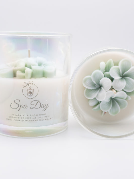 "Spa Day" Scented cotton wick Candle (6.5 oz / 184 g)