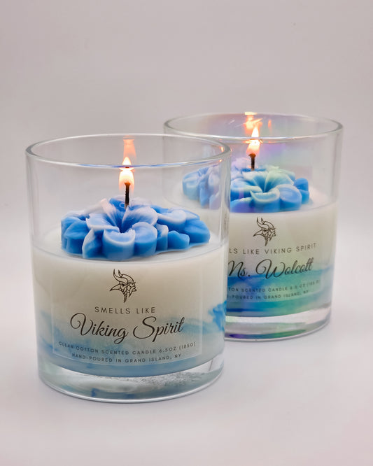 Viking Spirit – Grand Island Viking Candle Gift (Customizable Label Available)