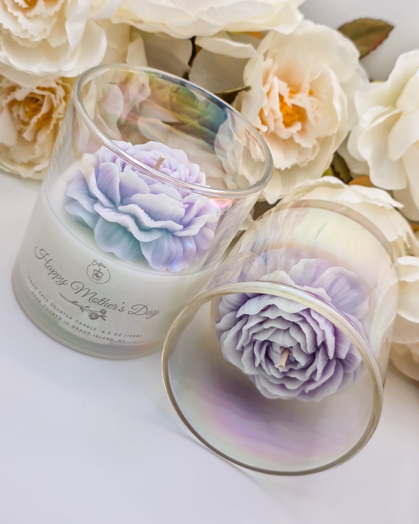 Lemon Cake Peony Candle – Limited Edition Mother’s Day 2026 | 6.5 oz Luxury Candle