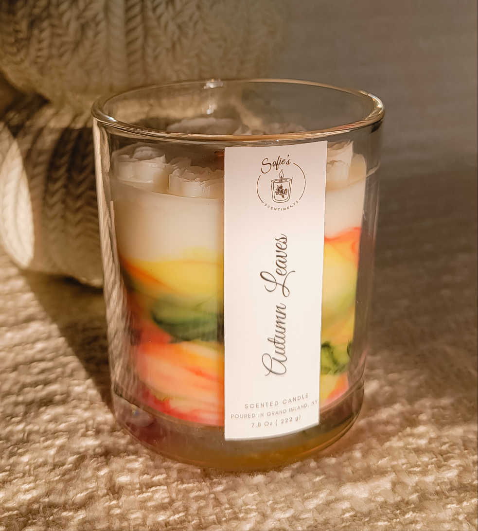 Autumn Leaves 8 Oz Wood Wick Candle