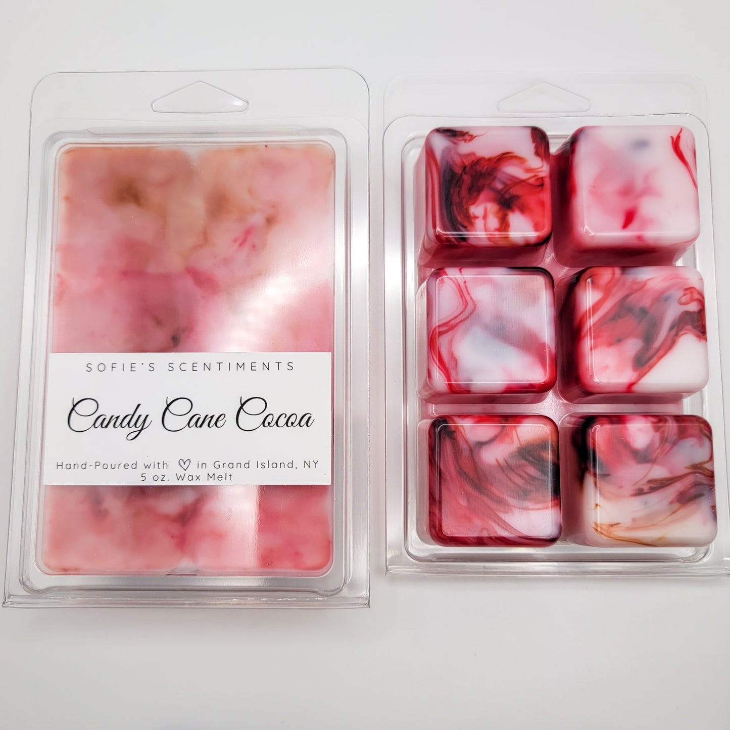 "Candy Cane Cocoa" Wax Melt (LARGE - 5oz)