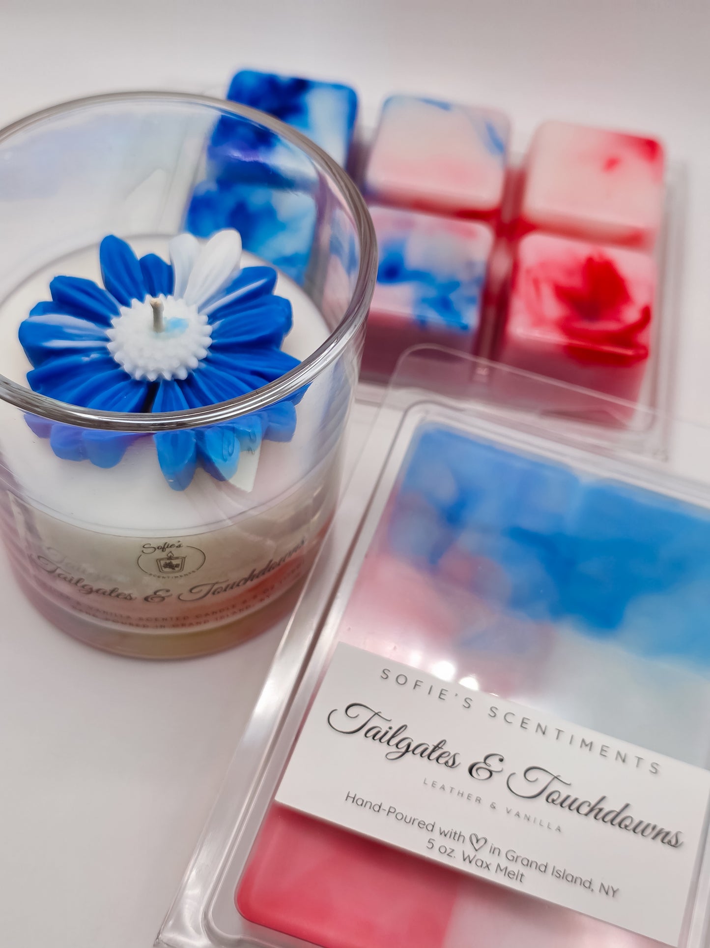Tailgates & Touchdowns – Leather & Vanilla 5 oz Luxury Wax Melt
