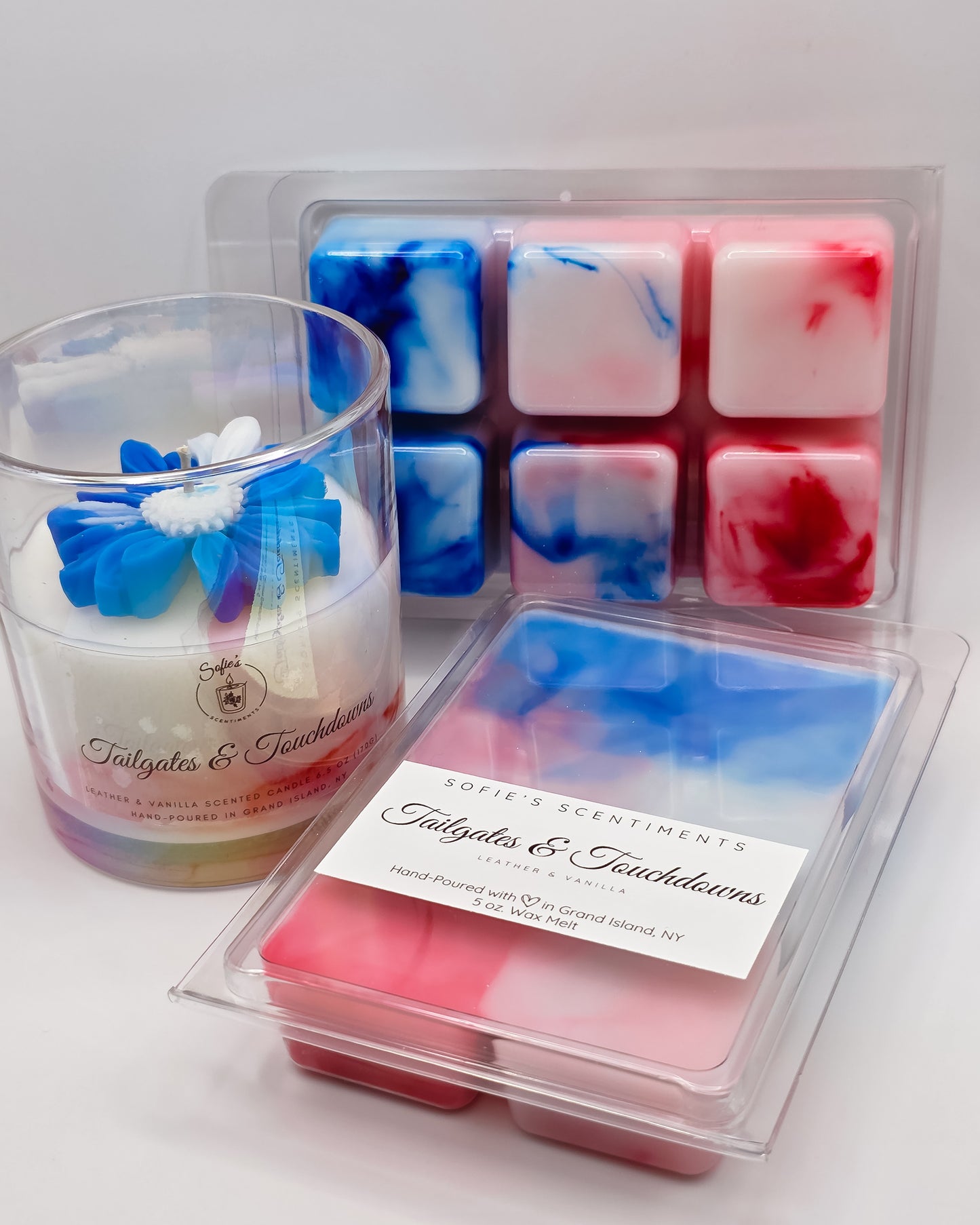 Tailgates & Touchdowns – Leather & Vanilla 5 oz Luxury Wax Melt