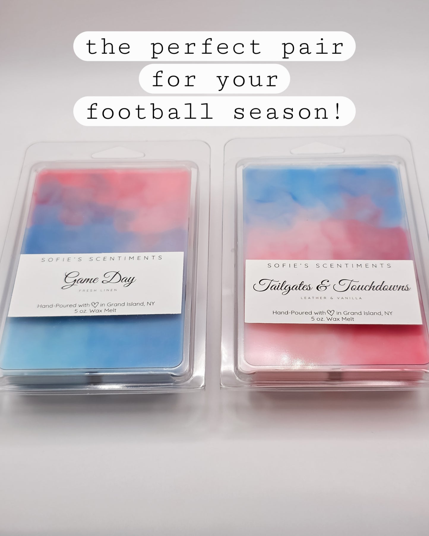 Tailgates & Touchdowns – Leather & Vanilla 5 oz Luxury Wax Melt