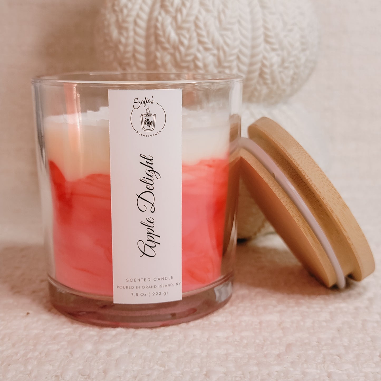 Apple Delight 8 Oz Wood Wick Candle