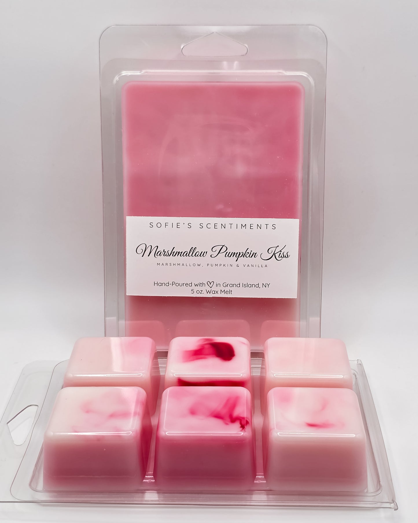 Marshmallow Pumpkin Kiss – Marshmallow, Pumpkin & Vanilla 5 oz Luxury Wax Melt