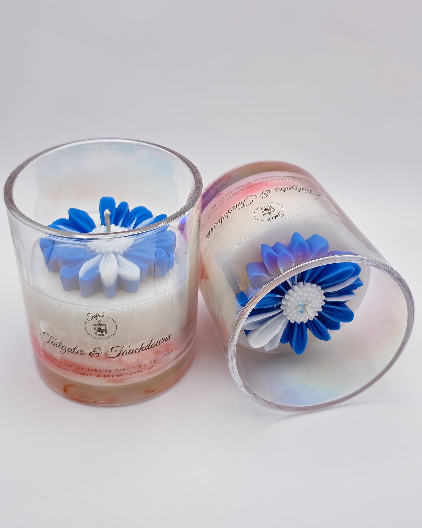 Tailgates & Touchdowns – Scented Football Candle (Leather & Vanilla, 6.5oz)