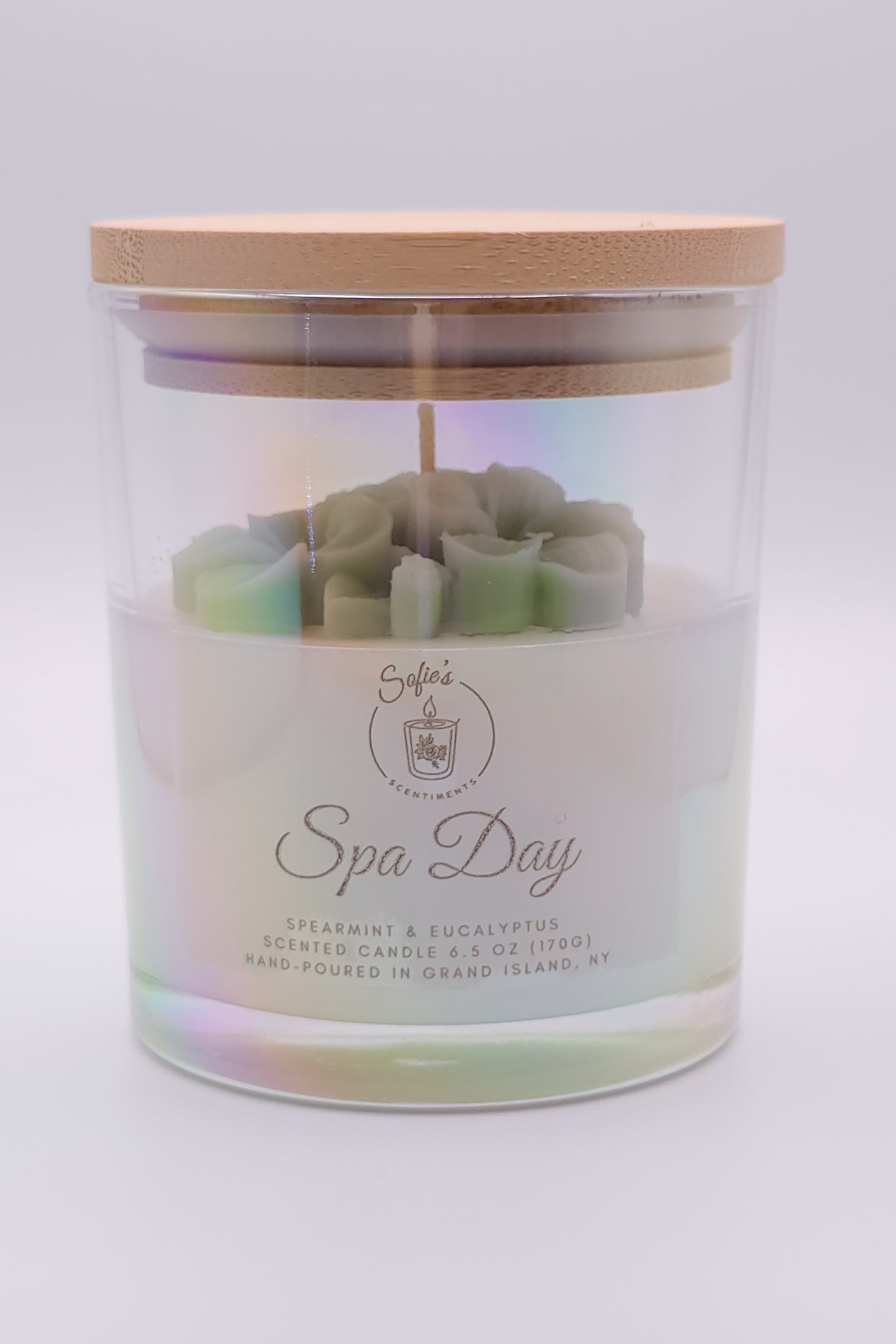 "Spa Day" Scented cotton wick Candle (6.5 oz / 184 g)