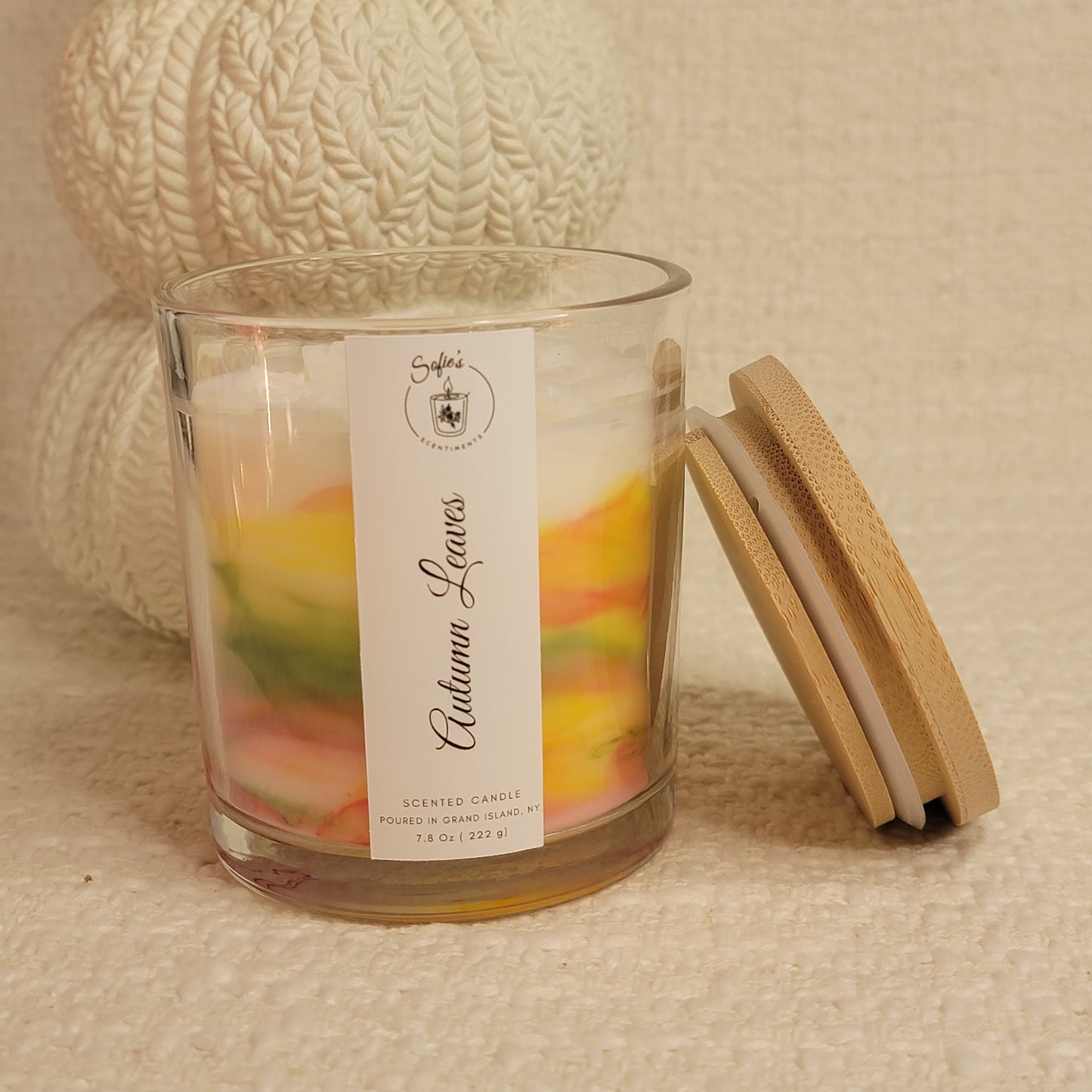 Autumn Leaves 8 Oz Wood Wick Candle