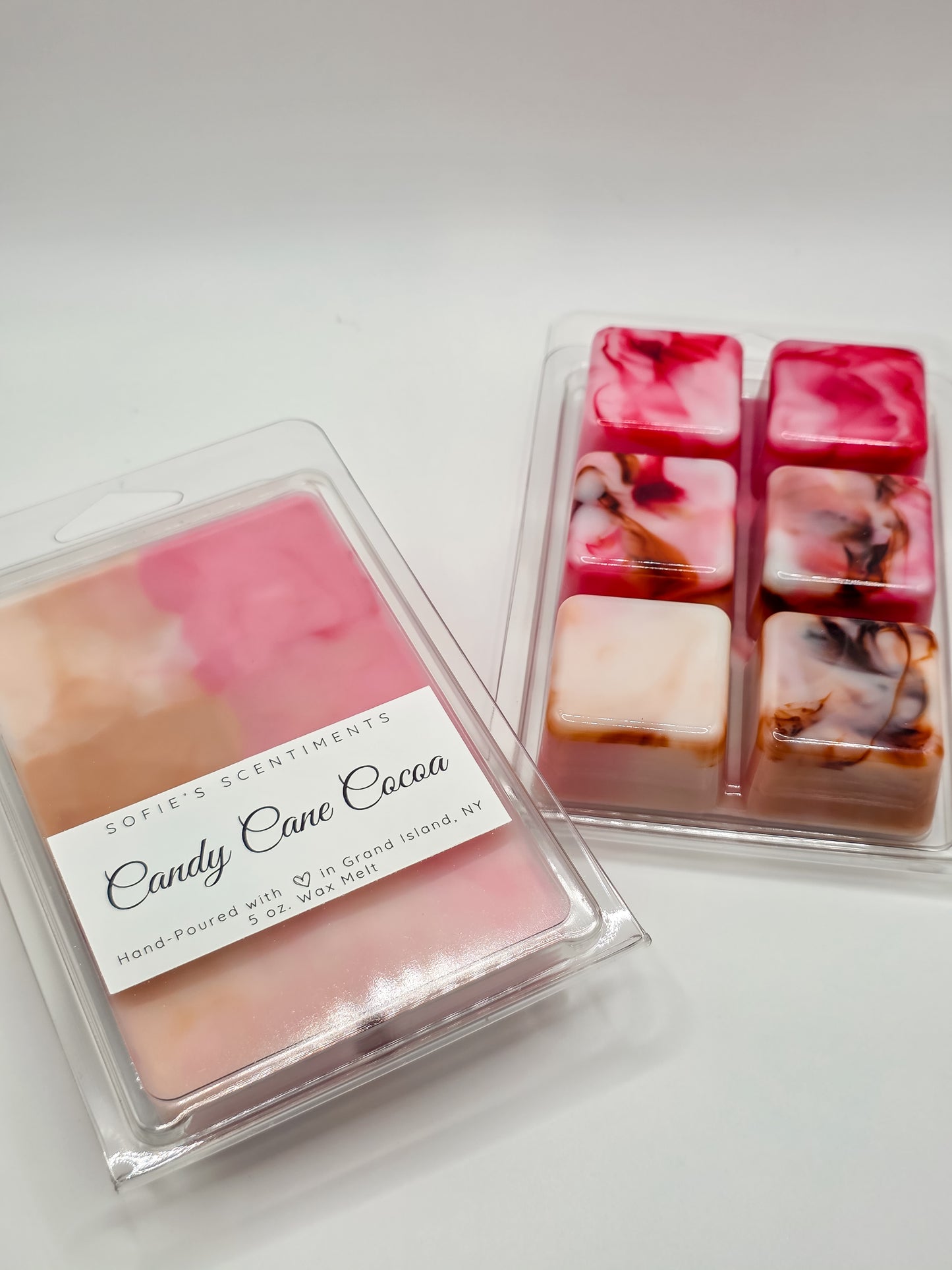 "Candy Cane Cocoa" Wax Melt (LARGE - 5oz)