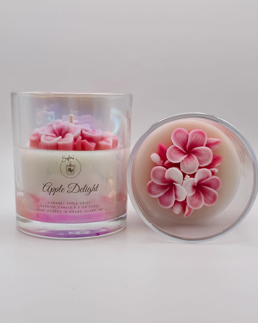 Apple Delight – 6.5 oz Fall Candle | Caramel Apple Crisp, Maple Sugar & Vanilla