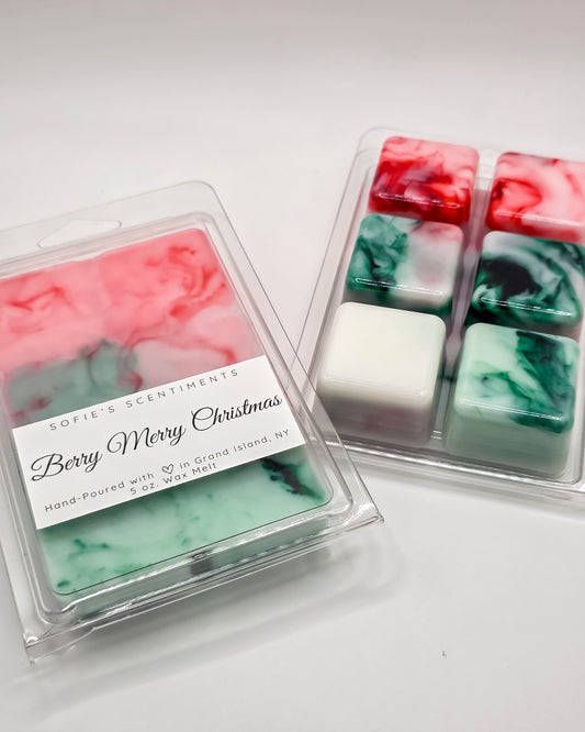 "Berry Merry Christmas" Wax Melt (LARGE - 5oz)