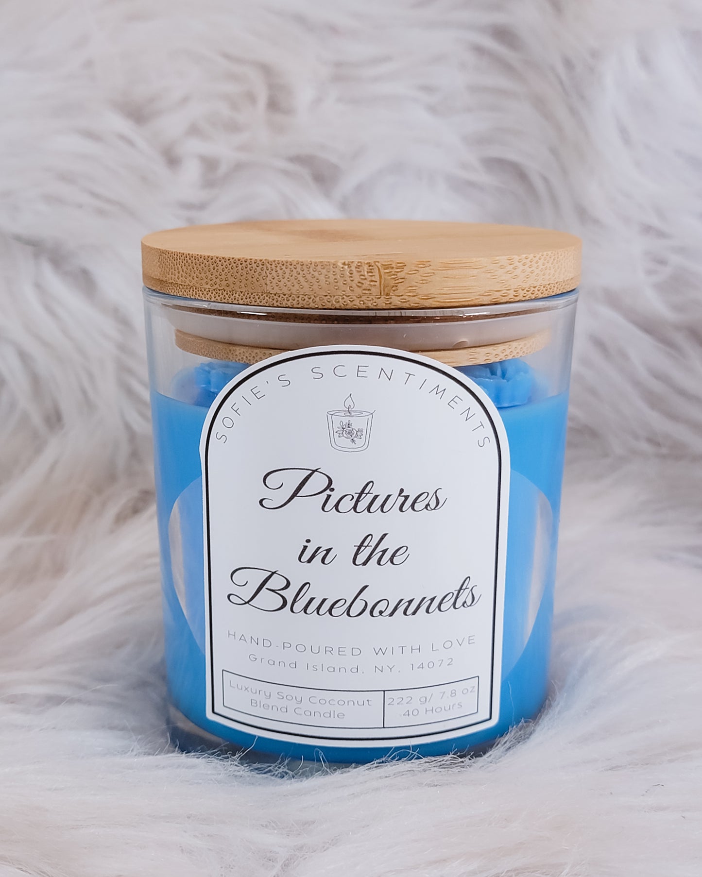 "Pictures in the Bluebonnets" Scented Candle (8 oz / 222g)