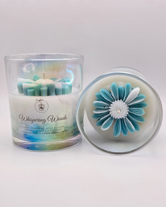 Whispering Woods – 6.5 oz Fall Candle | Floral, Cinnamon, Apple & Cedar