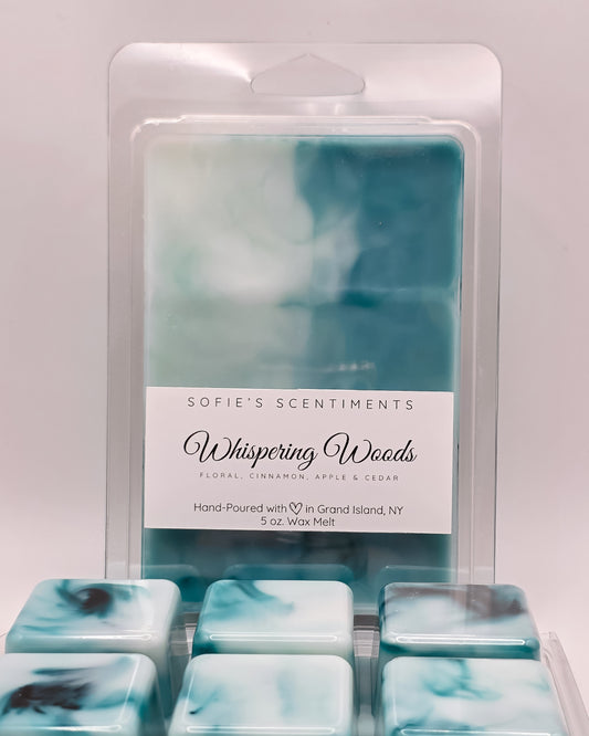 Whispering Woods – 5 oz Fall Wax Melt | Floral, Cinnamon, Apple & Cedar
