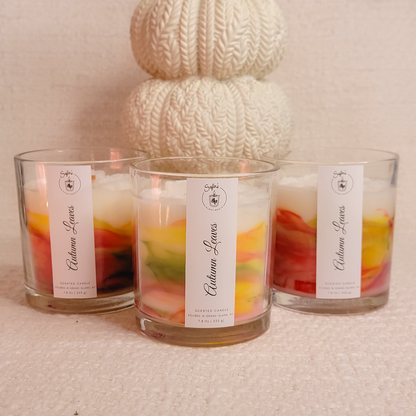 Autumn Leaves 8 Oz Wood Wick Candle