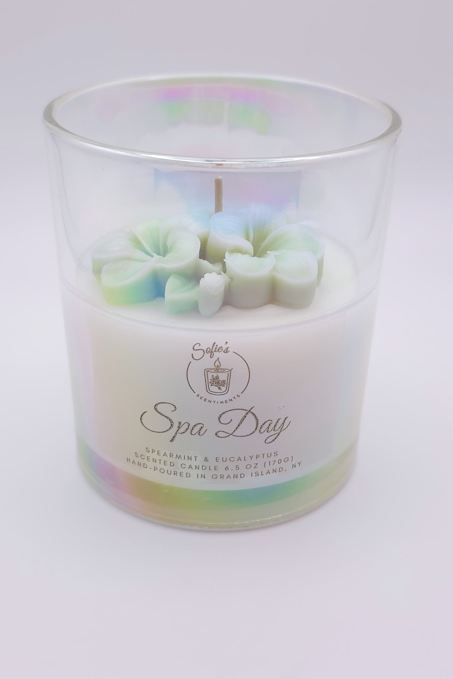 "Spa Day" Scented cotton wick Candle (6.5 oz / 184 g)