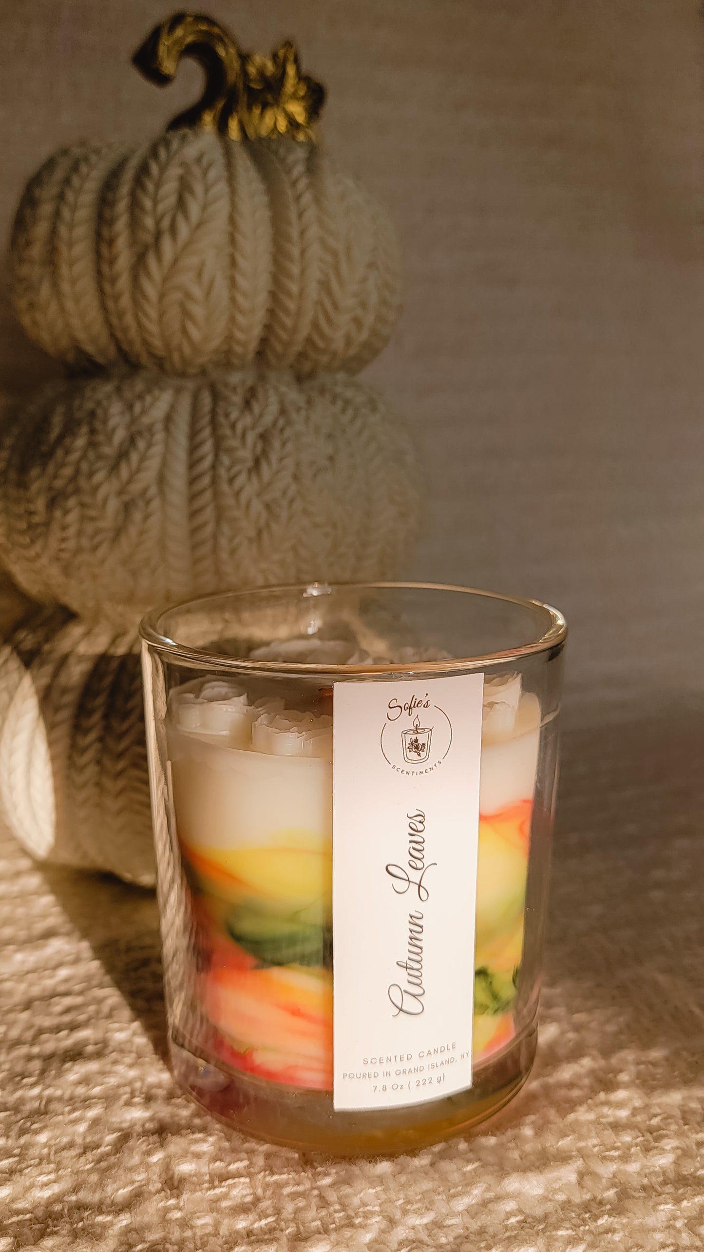 Autumn Leaves 8 Oz Wood Wick Candle