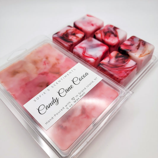 "Candy Cane Cocoa" Wax Melt (LARGE - 5oz)