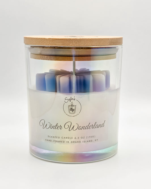 Winter Wonderland Candle – Vanilla Lavender Smoky Wood Winter Scent